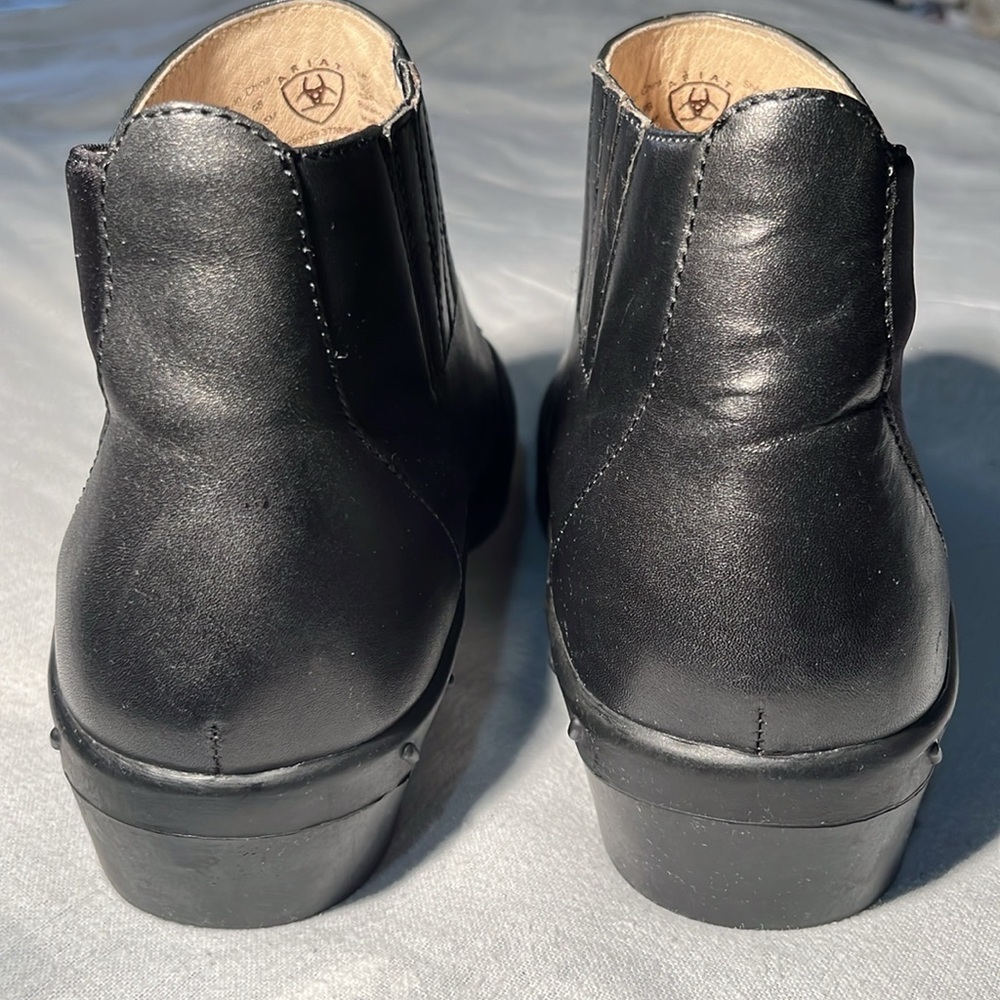 Really Beautiful Black Ariat Spats Style Ankle Boots - Size 9 - Picture 4 of 10
